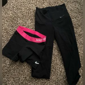 Nike shorts and leggings together small